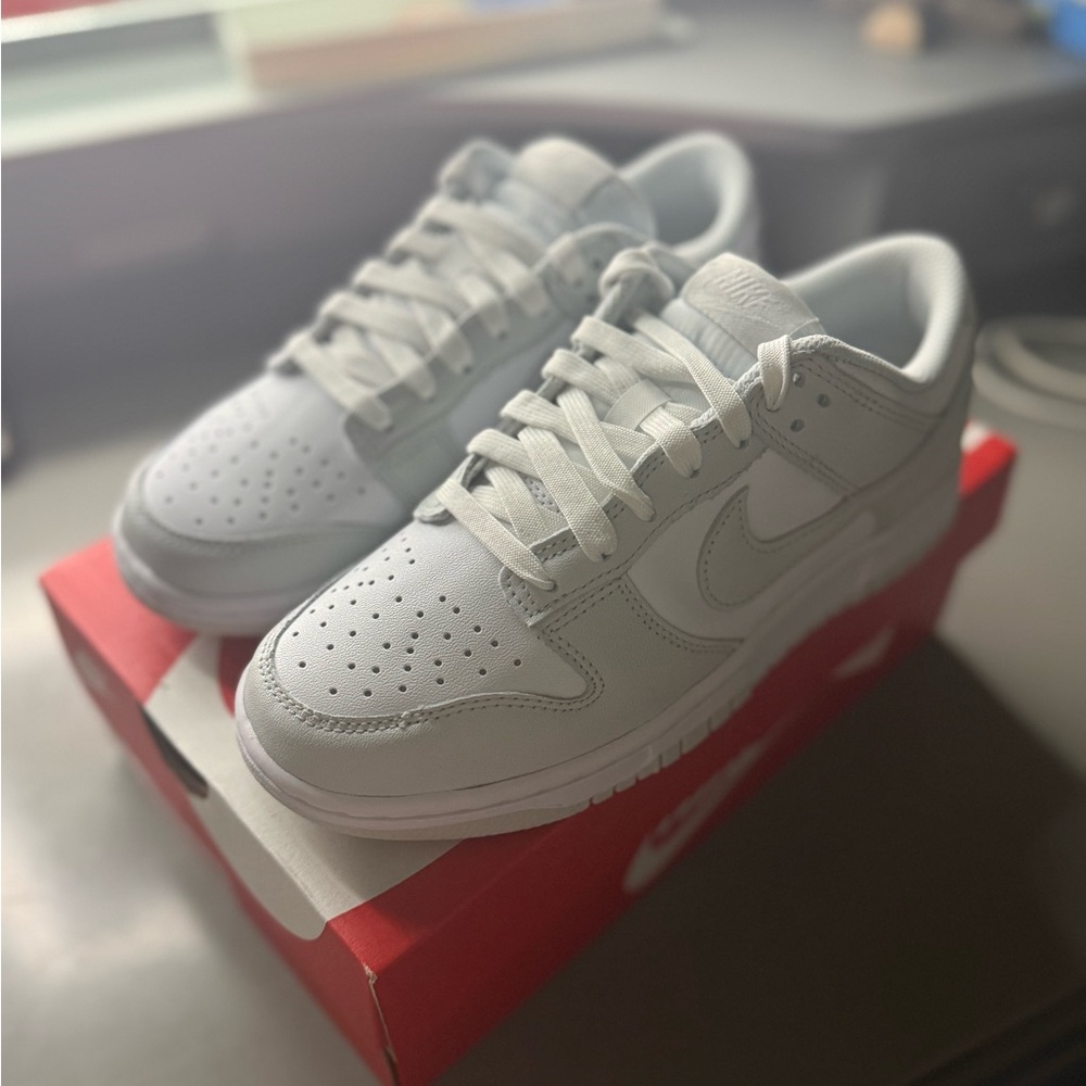Nike Women’s Dunk Lows- Light grey and white / Box Included